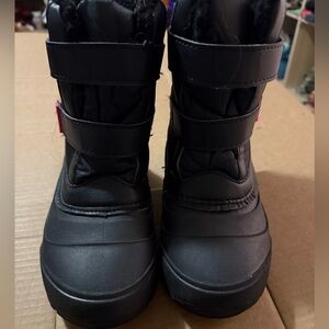 Kids Black Winter Boots